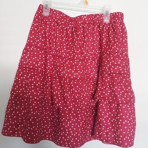 SHEIN red mini skirt